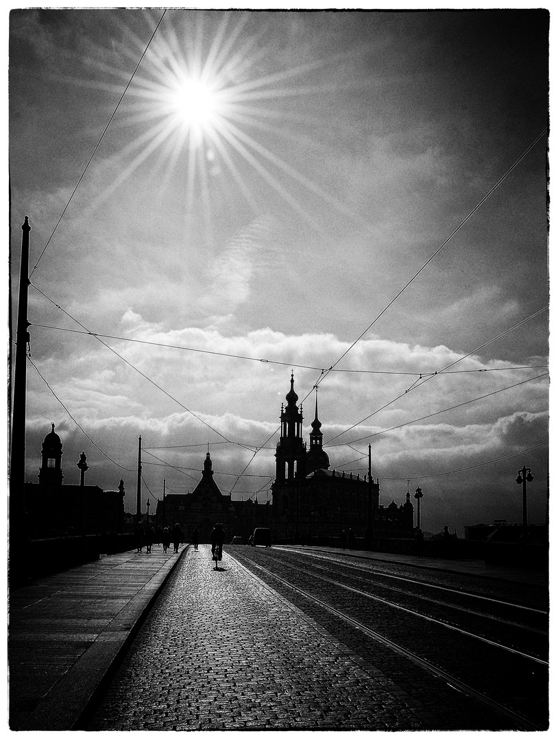 Dresden - Blick zum Schloß