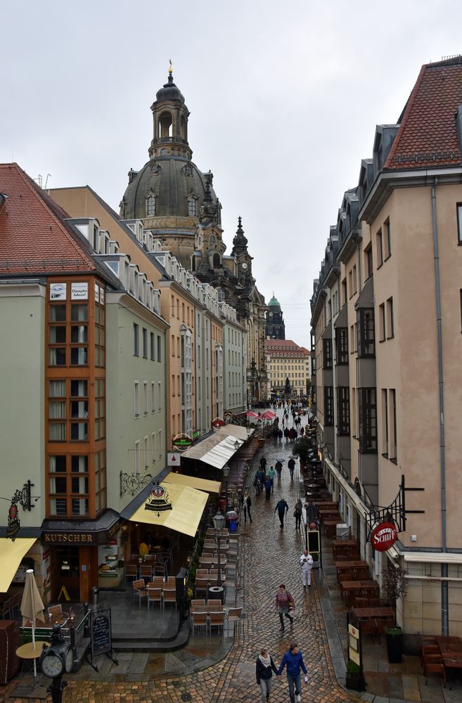 Dresden, Blick zur Frauenkirche