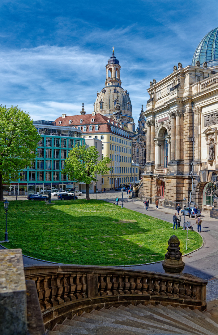 Dresden Blick zur Frauenkirche