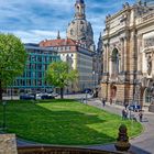 Dresden Blick zur Frauenkirche