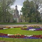 Dresden, Blick zur Frauenkirche von der Brühlschen Terasse 