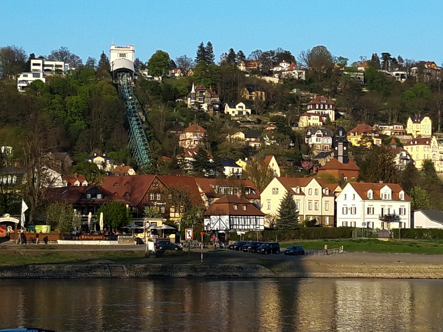 Dresden Blick zur Schwebebahn