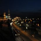 Dresden Brühlsche Terasse bei Nacht