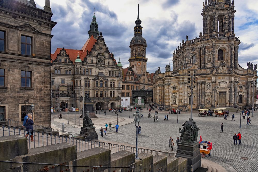 Dresden Brühlsche Terrassen  Blick