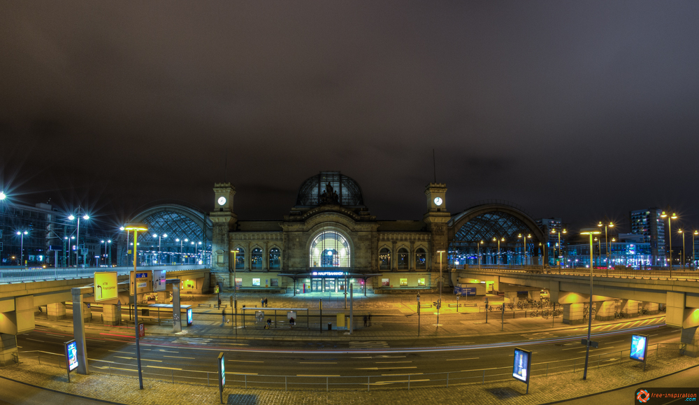 Dresden by Night IV - Dresdner Hbf.