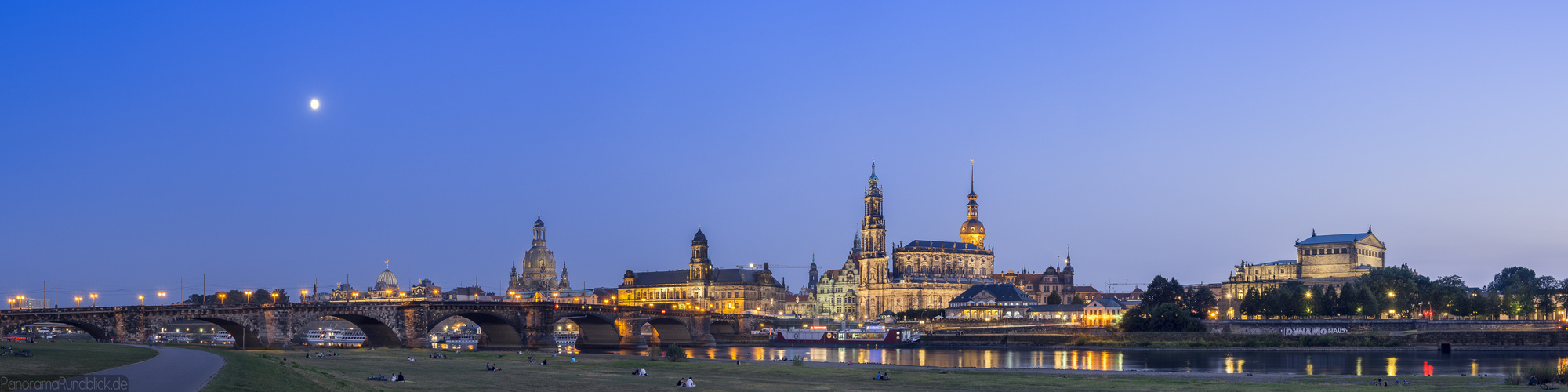 Dresden Canaletto Blick vom Elbufer