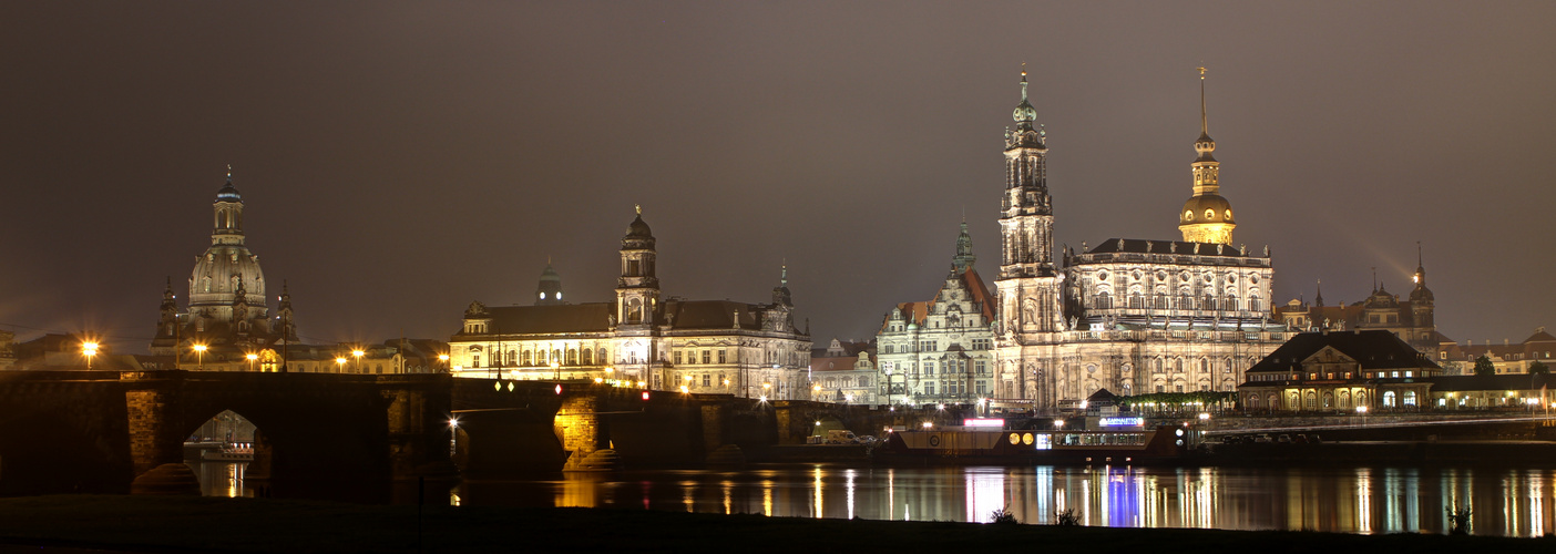 Dresden - Canoletto view bei Nacht