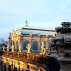 Dresden; der Zwinger bei Sonnenuntergang