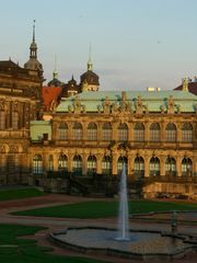 Dresden - der Zwinger in der Abendsonne