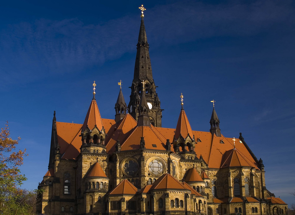 Dresden - die Garnisionskirche in der Dresdener Albertstadt von Süden ....