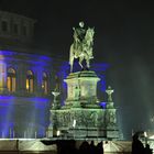 Dresden ehrt König Johann von Sachsen in der Silvesternacht 2009 / 2010