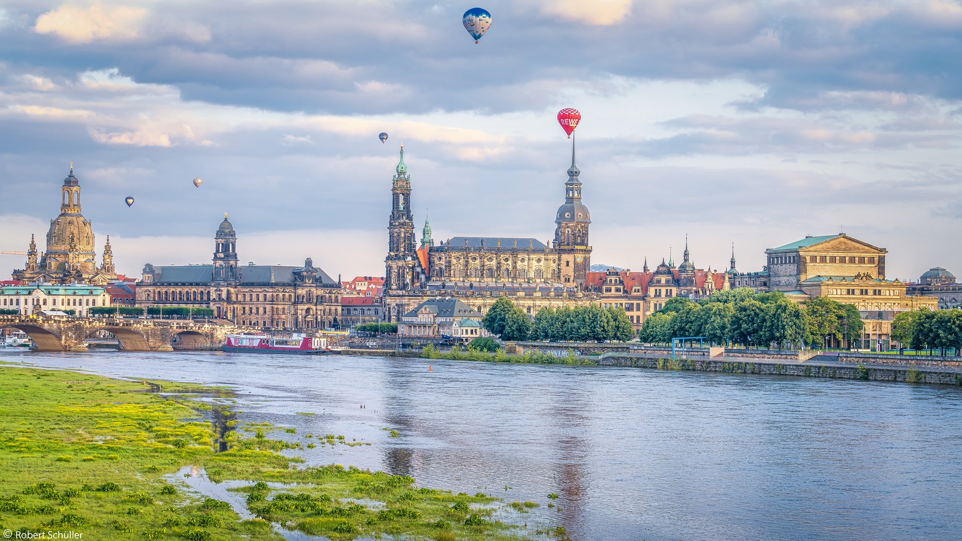 Dresden: ein kühler Sommertag.