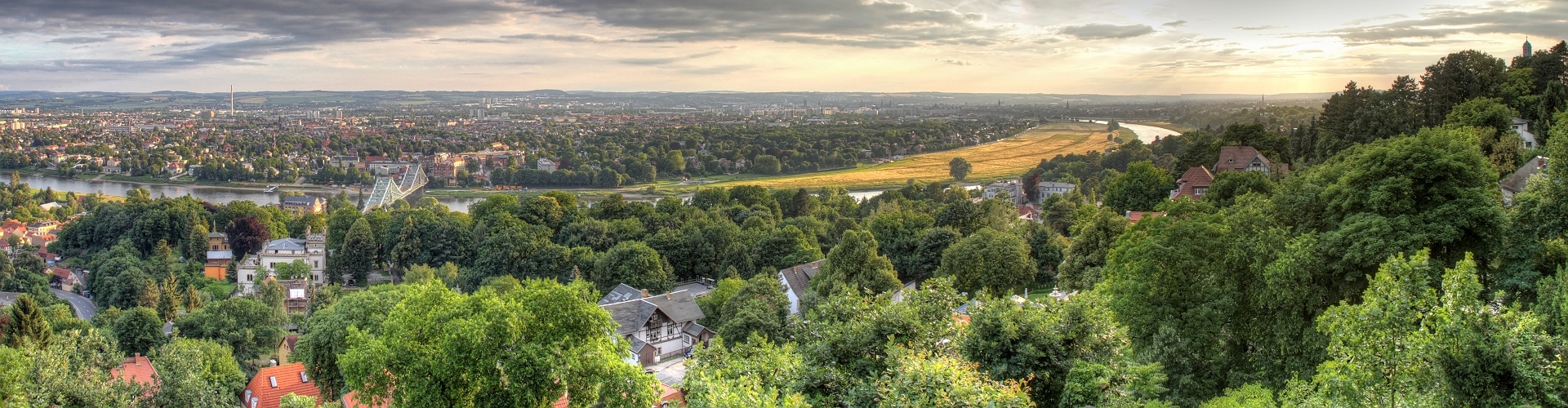 Dresden Elbauen Blick