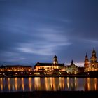 Dresden Elbufer bei Nacht
