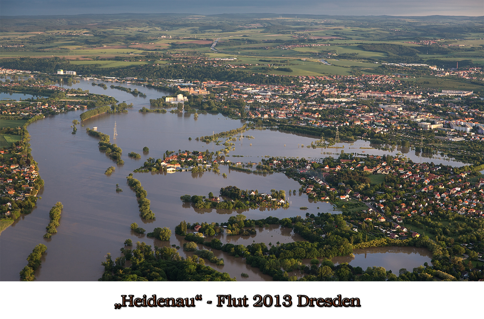 Dresden Flut 2013 - Heidenau - Richtung Pirna