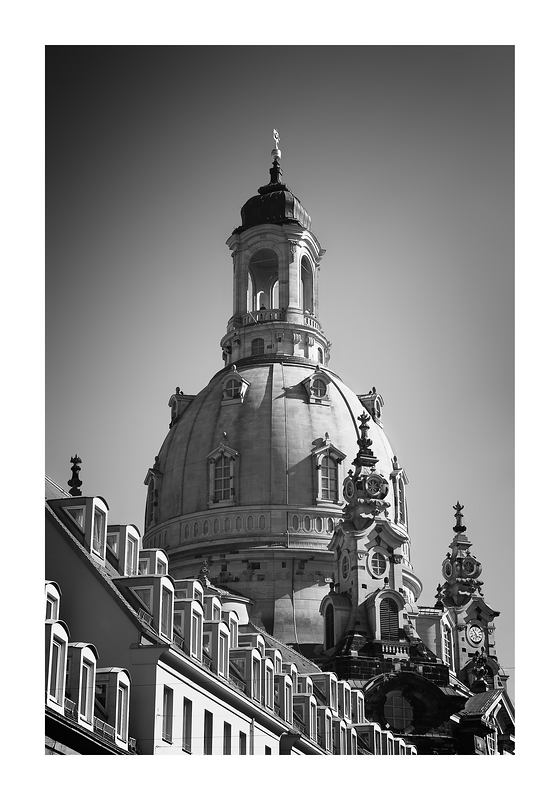 Dresden, Frauenkirche s/w