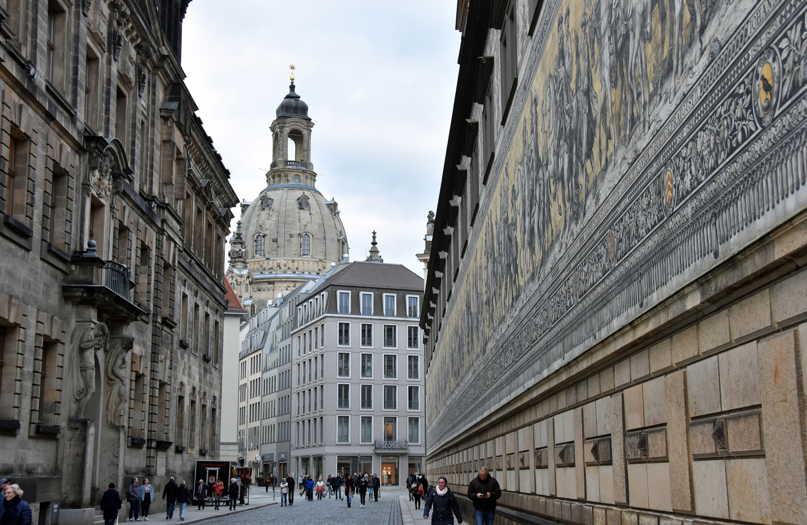 Dresden, Frauenkirche und Fürstenzug