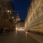 Dresden, Fürstenzug bei Nacht