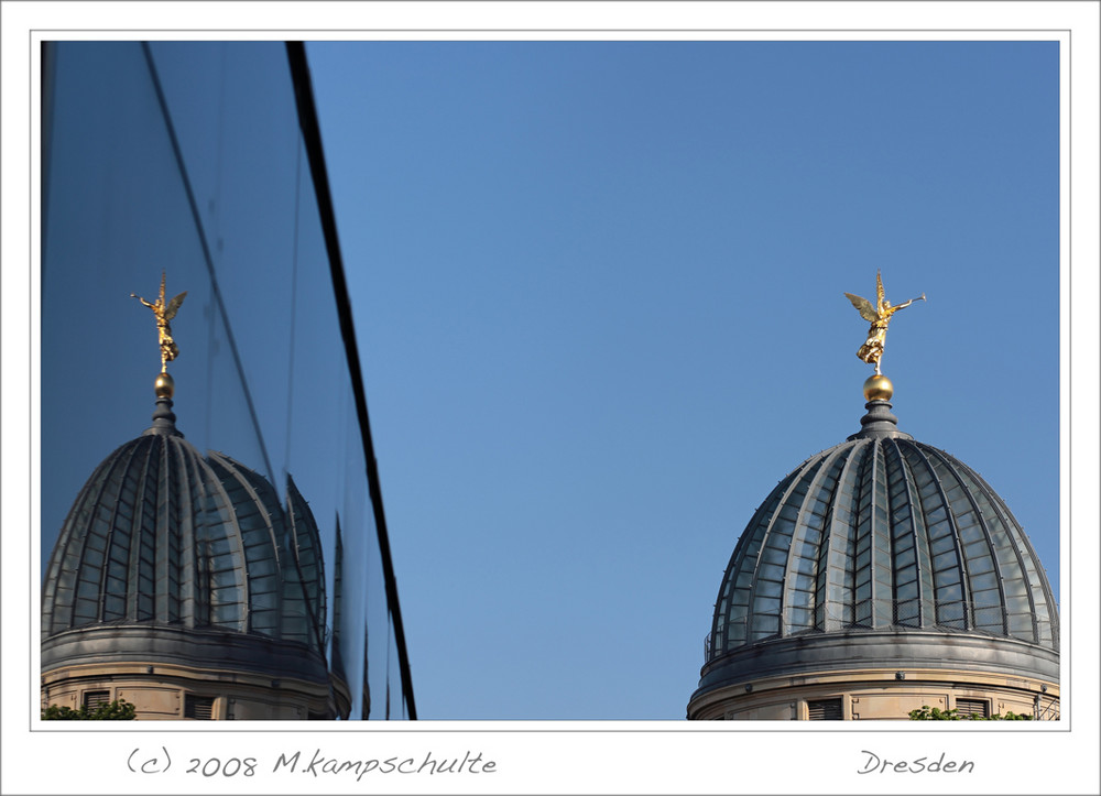 Dresden-gläserne Kuppel des (Neuen) Sächsischen Kunstvereins