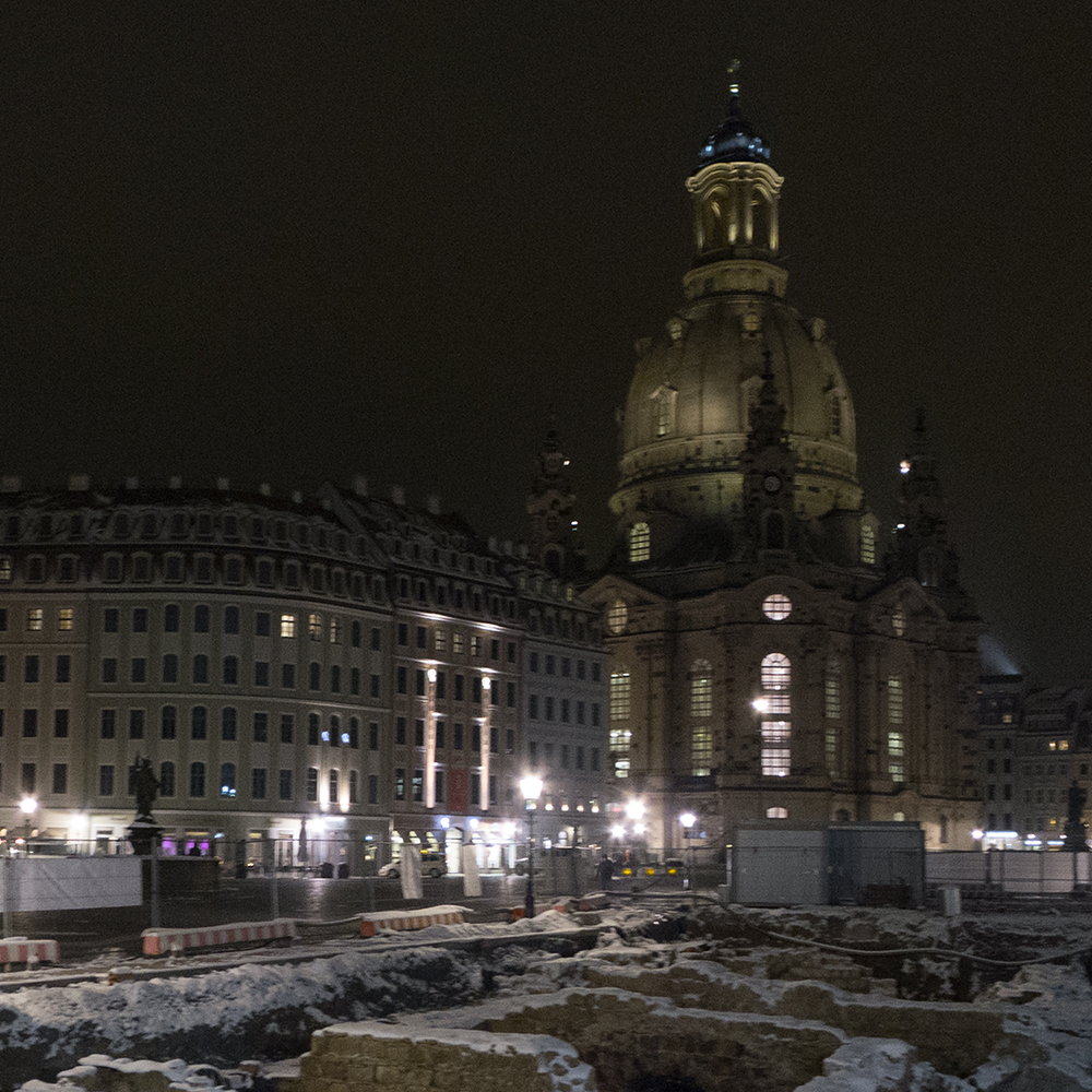 Dresden - Grabung vor der Frauenkirche