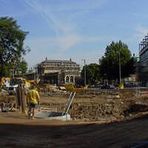 Dresden: Großbaustelle Postplatz 180°-Panorama