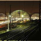 Dresden Hauptbahnhof bei Nacht