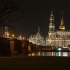 Dresden Hofkirche bei Nacht