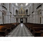 Dresden " Hofkirche, der Blick zur Orgel "
