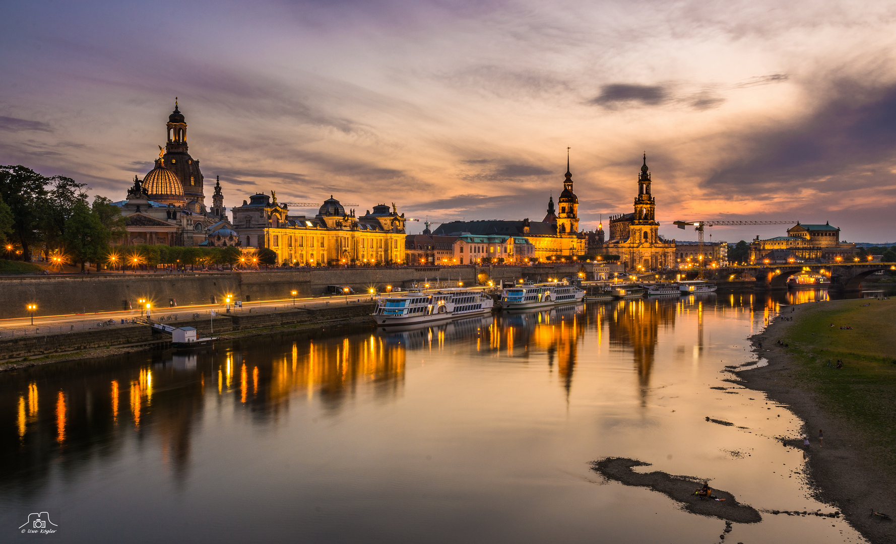 Dresden im Abendlicht