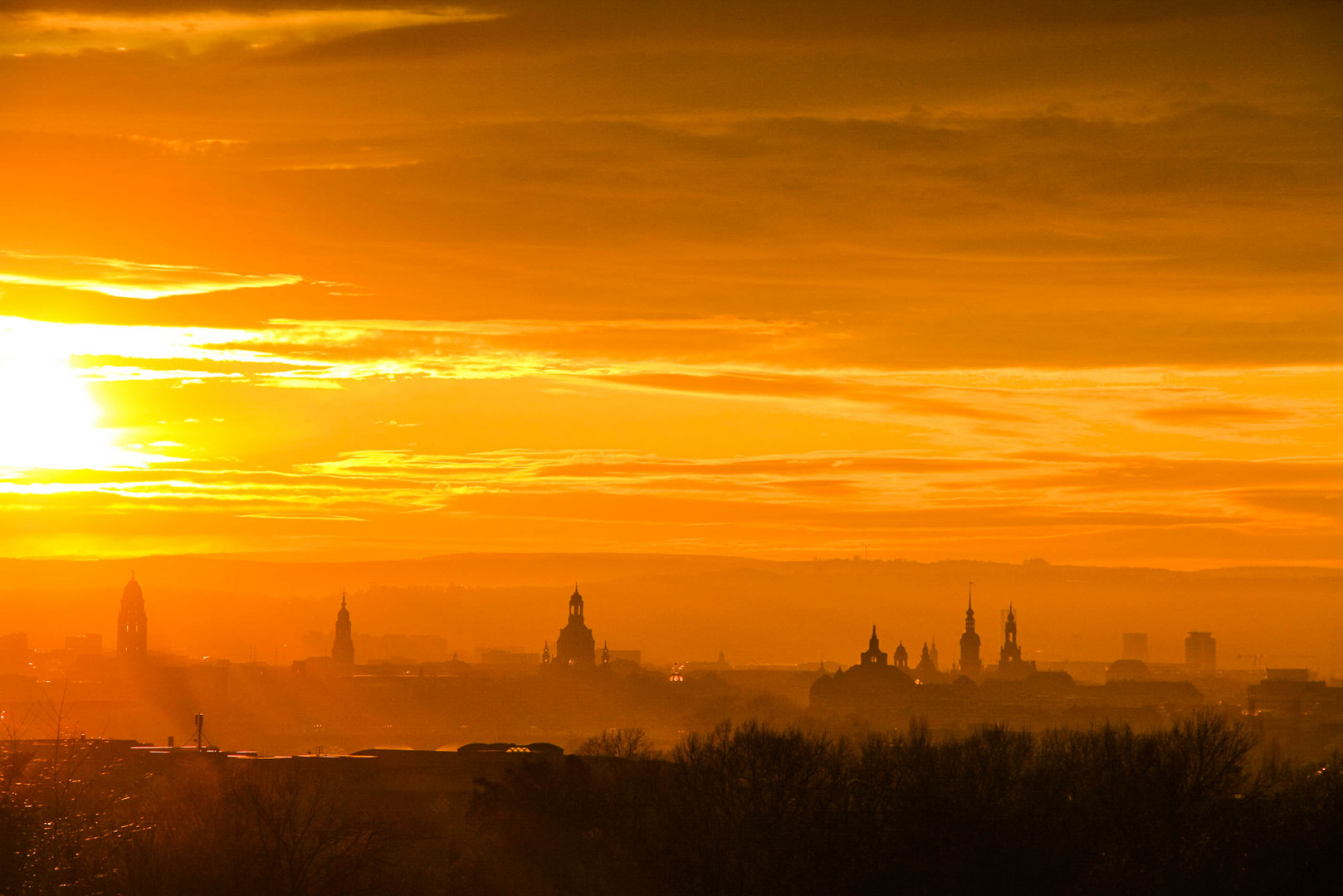 Dresden im Gegenlicht