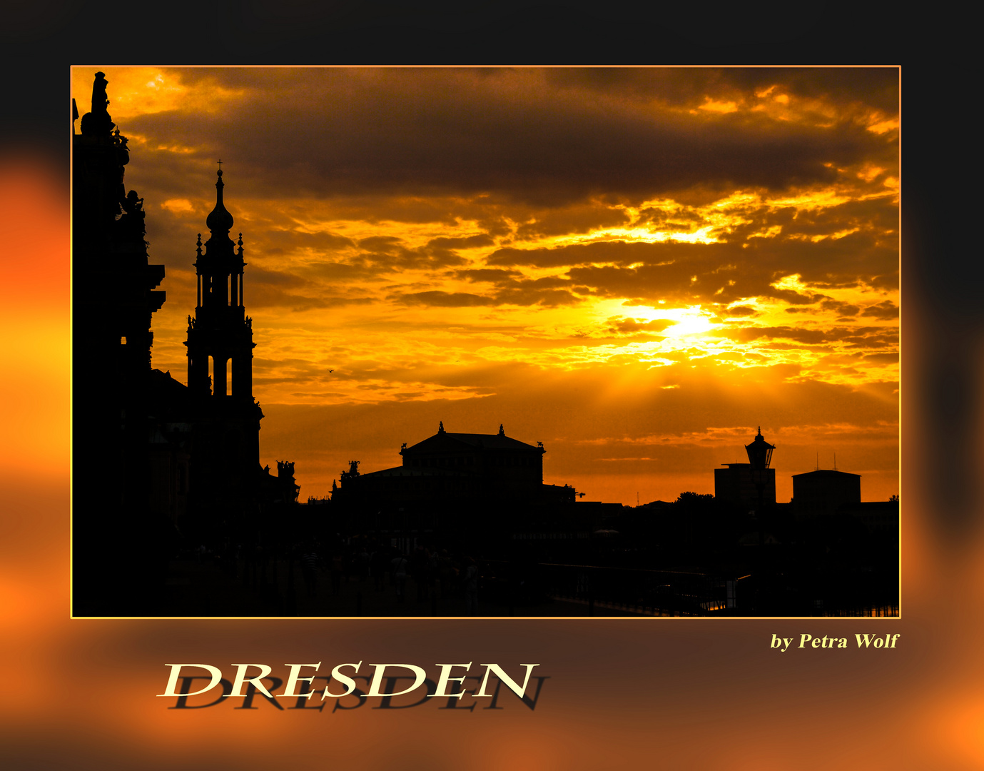 Dresden im Sonnenuntergang