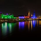 Dresden in ungewöhnlichem Farbenglanz