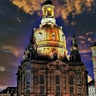 Dresden Liebfrauenkirche bei Nacht