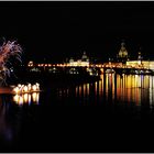 Dresden mit Feuerwerk