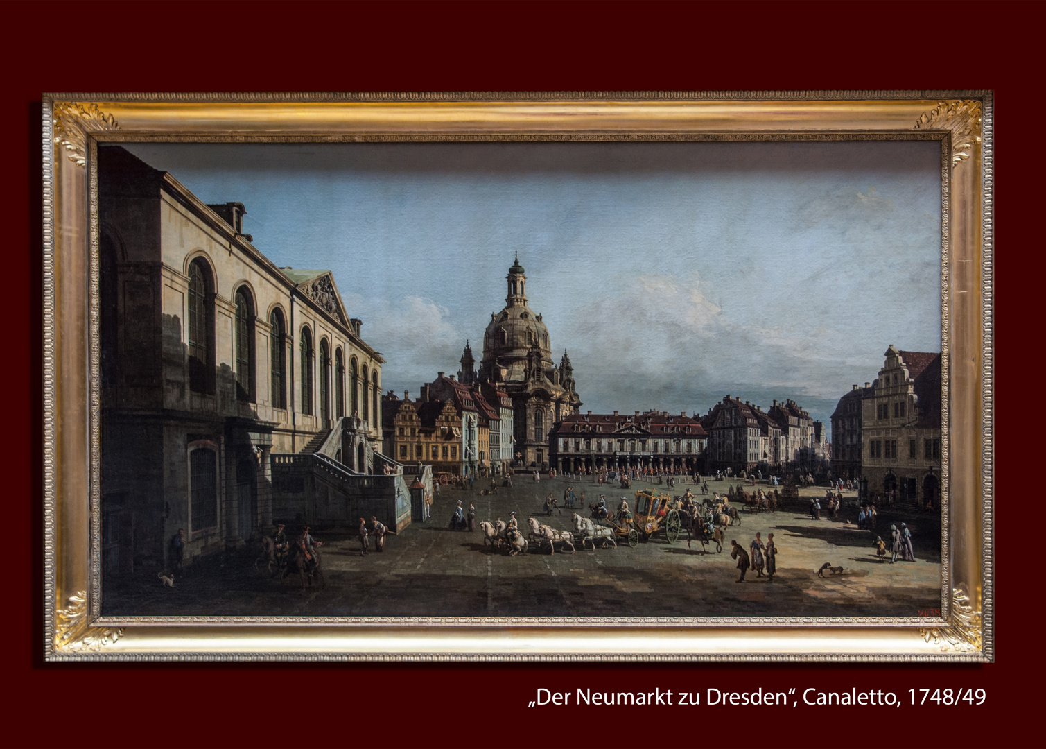 Dresden mit Frauenkirche 1748/49