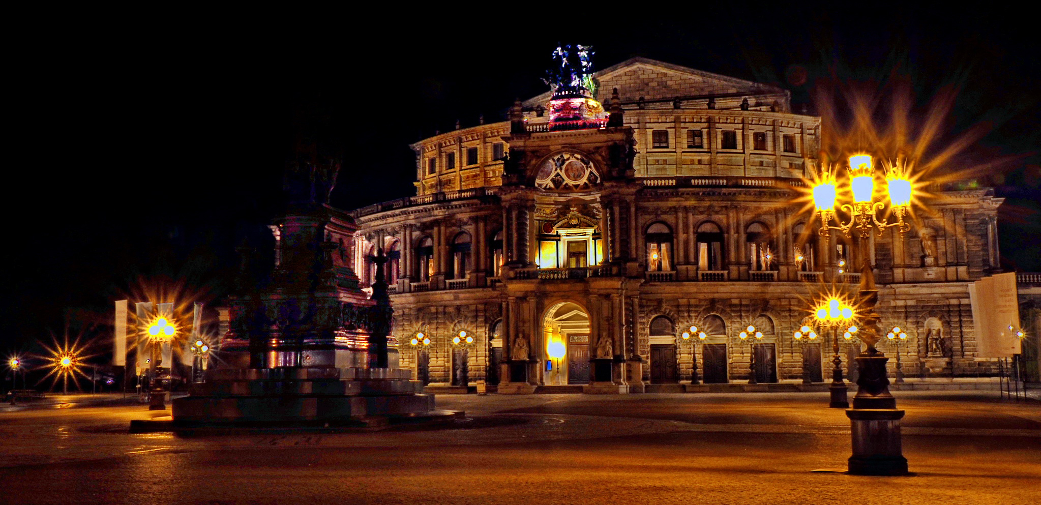 Dresden mit Sonnensterne 