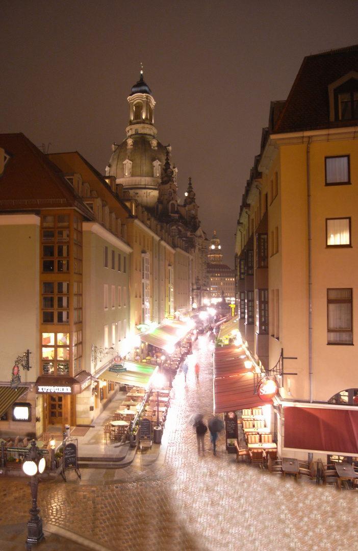 Dresden - Münzgasse am Abend