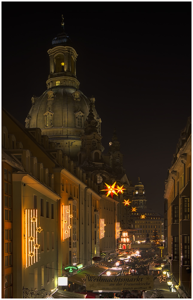 Dresden Münzgasse zur Weihnachtszeit