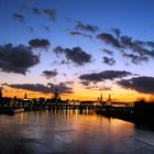 Dresden nach dem Sonnenuntergang