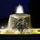 Dresden - Nacht - Brunnen - Langzeitbelichtung