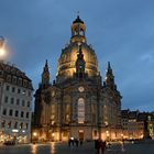 Dresden, Neumarkt mit Frauenkirche am Abend