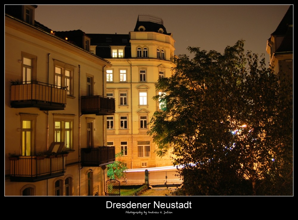 Dresden Neustadt bei Nacht