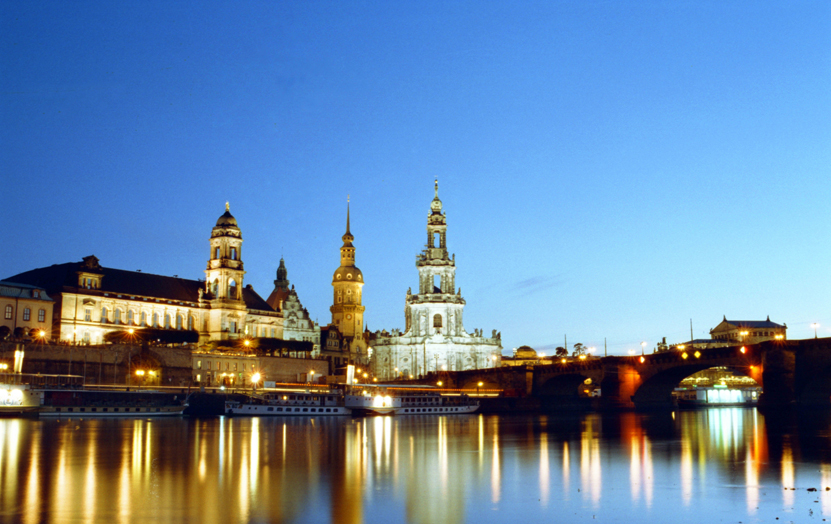 Dresden. Overview from Elba River