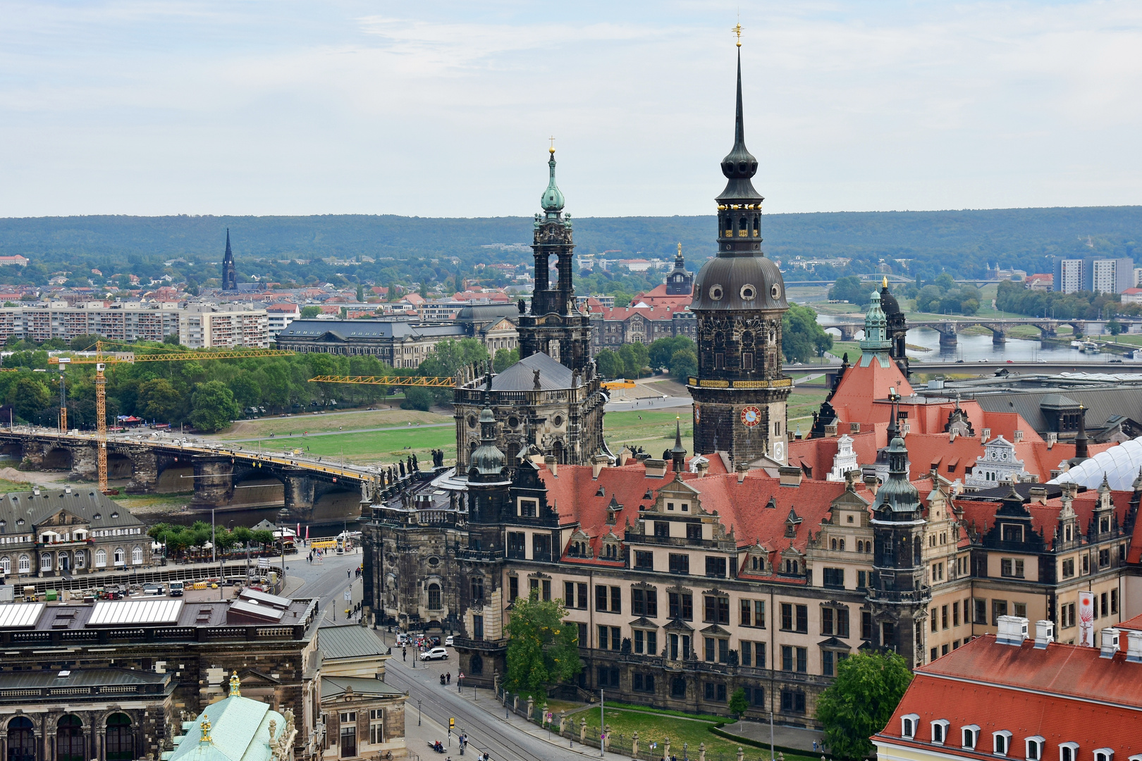 Dresden - Residenzschloß und Hofkirche 