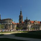 Dresden - Schloss mit Hofkirche und Hausmannturm