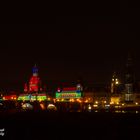 Dresden Skyline im neuen Look zur Einheitsfeier