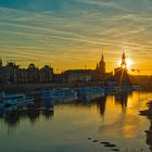 Dresden Sonnenuntergang Elbflorenz