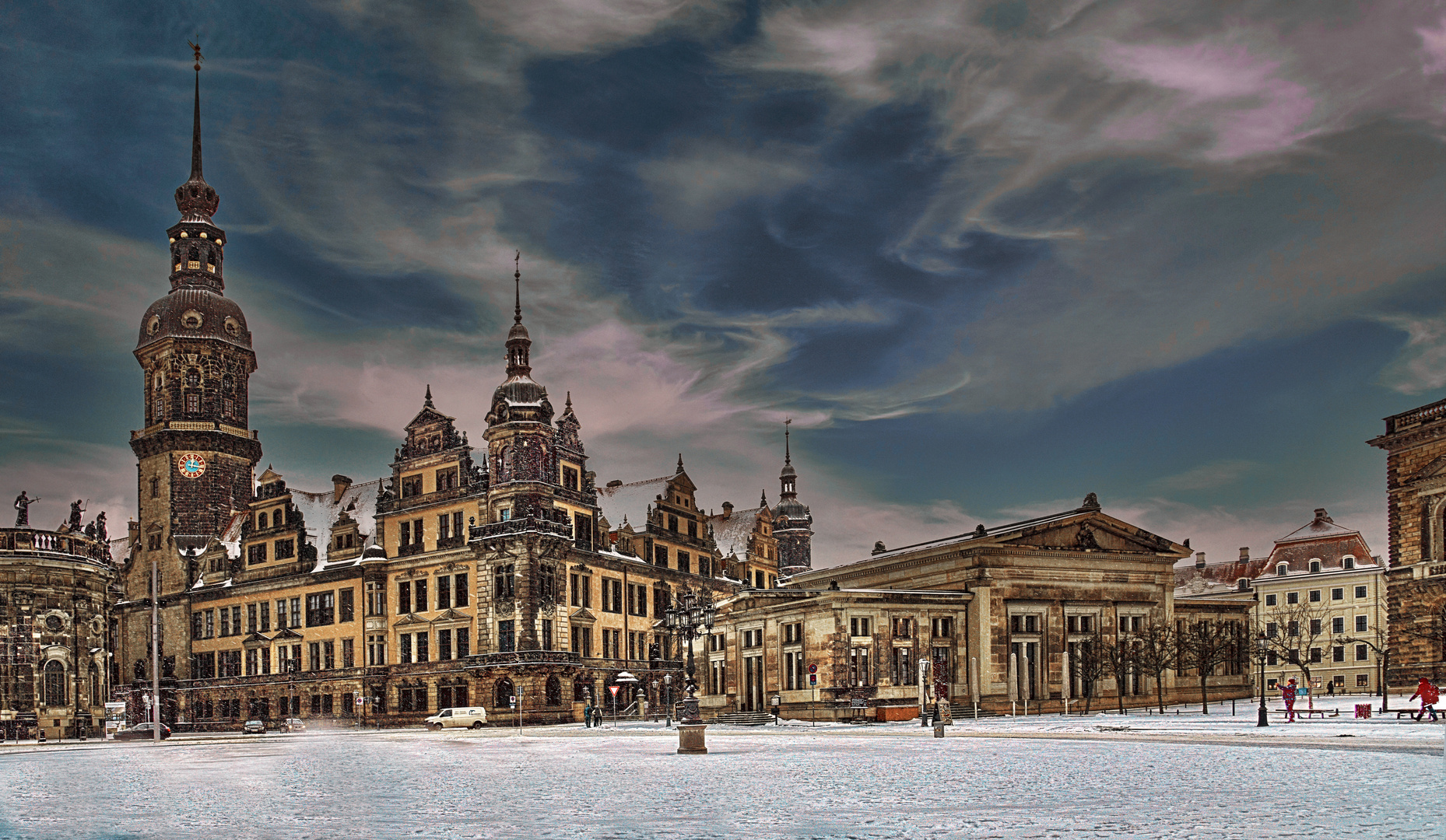 Dresden - Spaziergang im Winter -