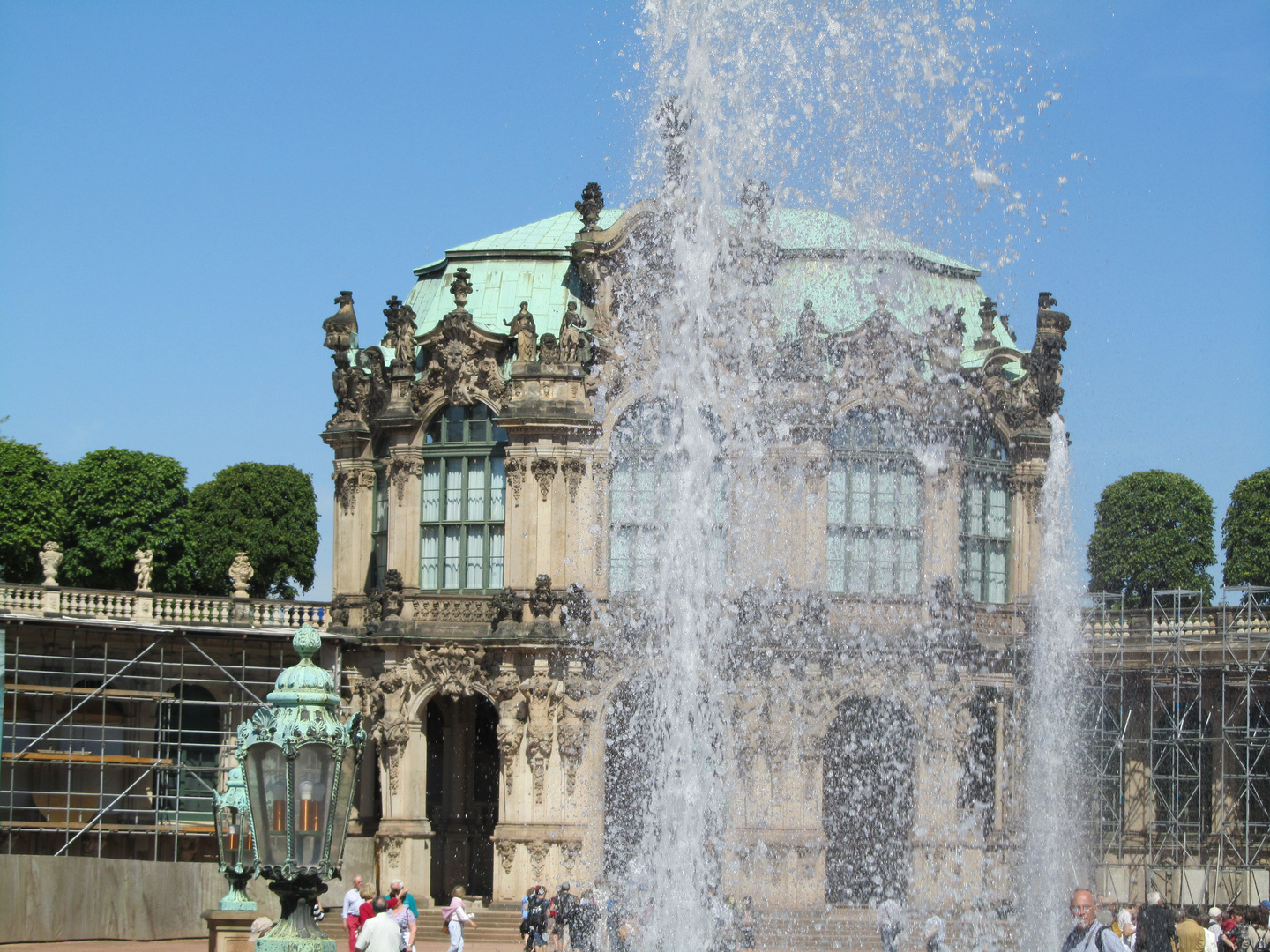 Dresden, Springbrunnen im Zwinger