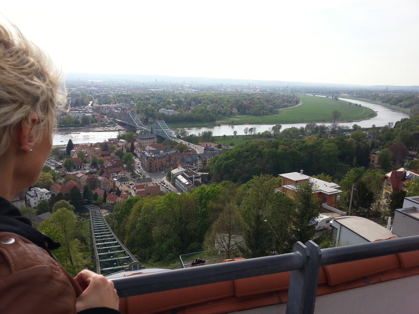 Dresden, Standseilbahn, Loschwitz, blaues Wunder